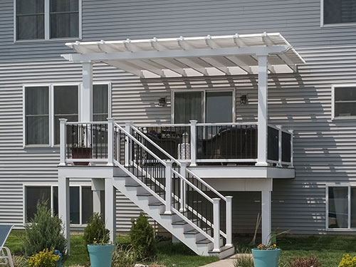 16 x 16 Attached Pergola - Traditional