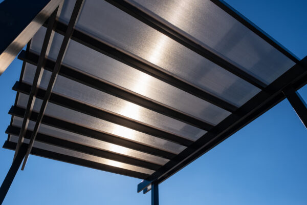 Elements 12x16 Freestanding Rain Proof Pergola - Black - Image 2