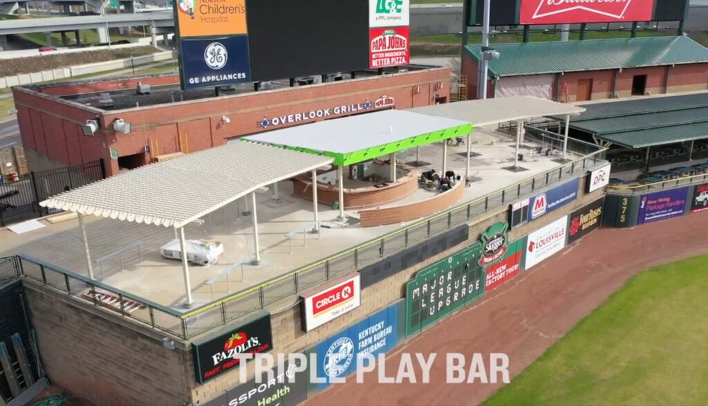 Louisville slugger stadium large outdoor pergolas