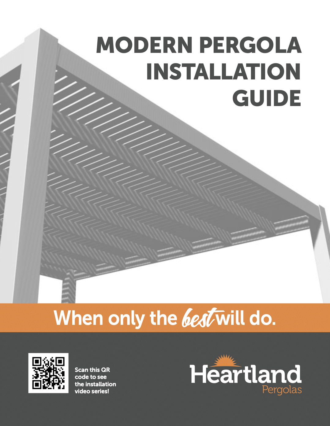 Modern Pergola Installation Manual