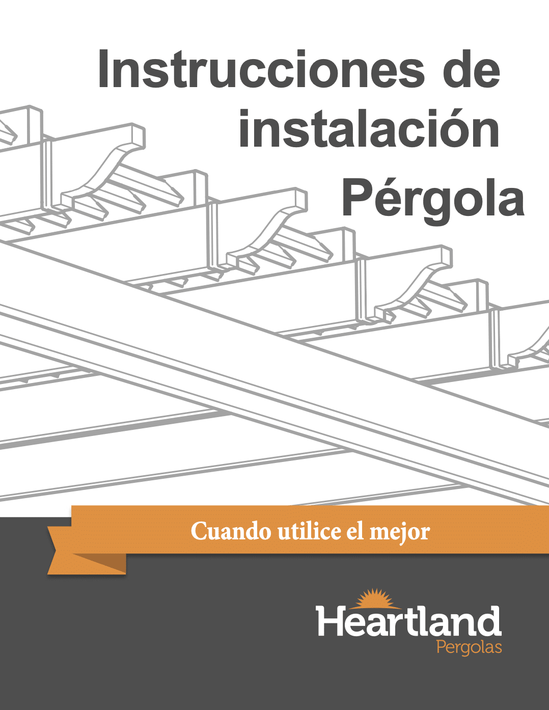 Traditional Pergola Installation Manual in Spanish